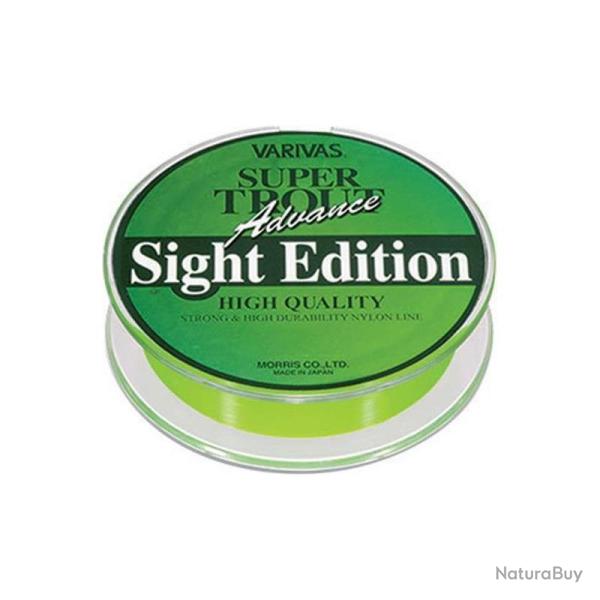 Nylon Varivas Trout Advance Sight Edition 100m 0,14 mm Vert Eclair 3 lb