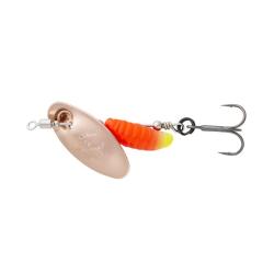 Cuiller Tournante Savage Gear Grub Spinner 2,2g 2,2g Copper Red Yellow