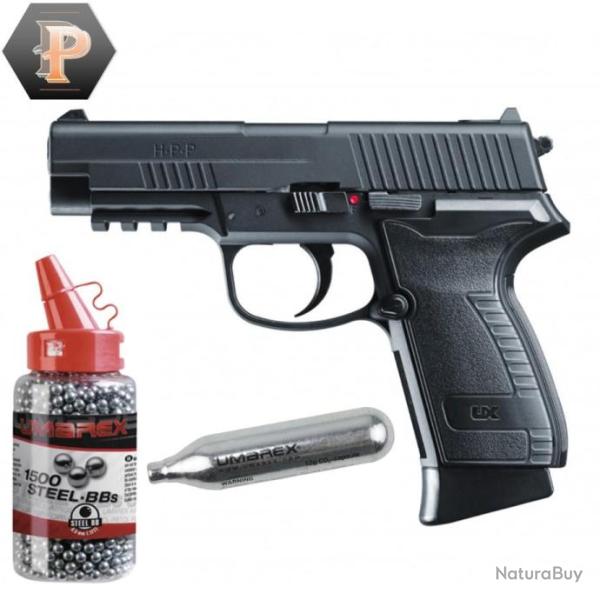 Pistolet UX HPP CO2 cal. BB/4.5MM + 1500 BB + capsules