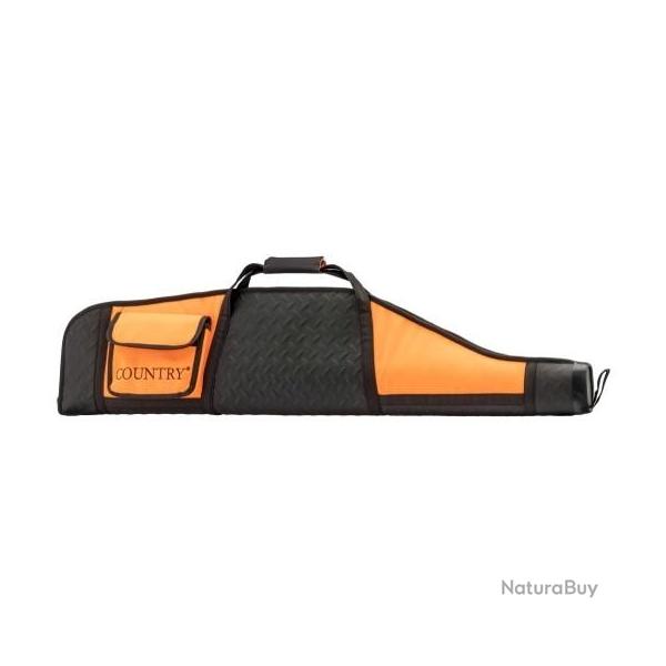 Etui fourreau COUNTRY ORANGE/NOIR EN CORDURA POUR CARABINE AVEC LUNETTE SELLERIE