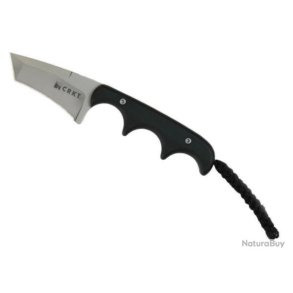COUTEAU NOIR DE COU CRKT MINIMALIST TANTO ACIER