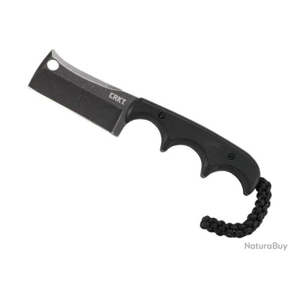 COUTEAU DE COU CRKT MINIMALIST CLEAVER BLACKOUT NOIR AVEC ETUI