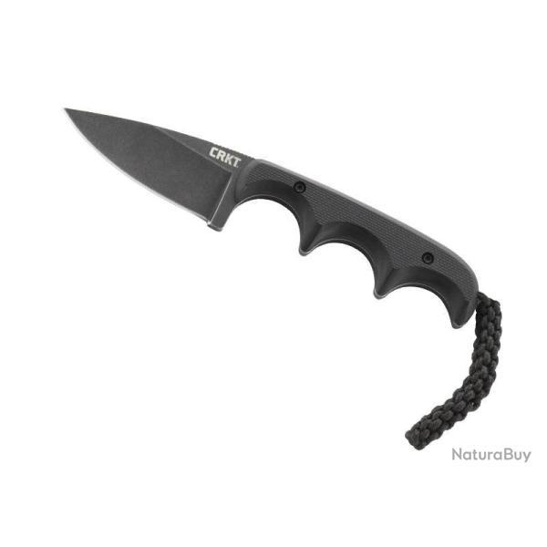 COUTEAU DE COU CRKT MINIMALIST DROP POINT NOIR