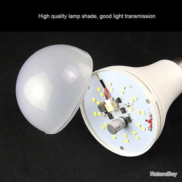 Ampoule LED Rechargeable 220V E27 Pour Maison Sous-sol Garage Lampe D'Appoint Haute Qualit�