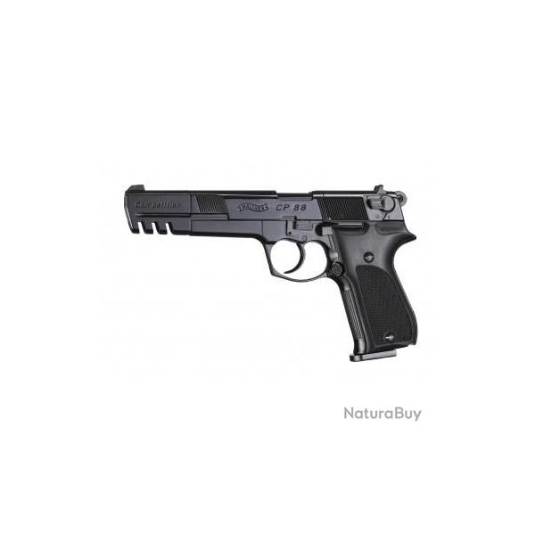 PISTOLET WALTHER CP88 COMPETITION NOIR CATEGORIE D Cal.4.5mm plomb