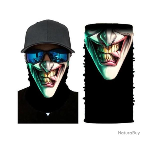 Masque Joker Cache Cou Col Bandana Foulard Bonnet coupe-vent