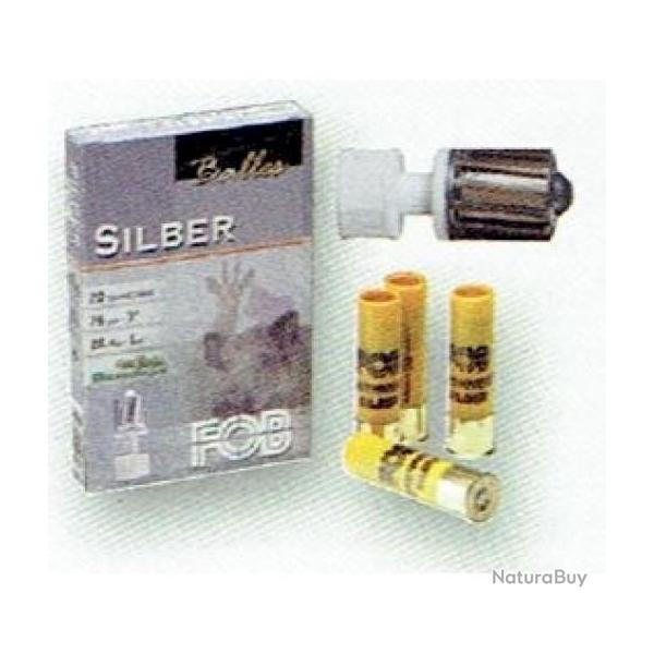 Balle FOB Silber Brennecke cal.20 par boite de 10
