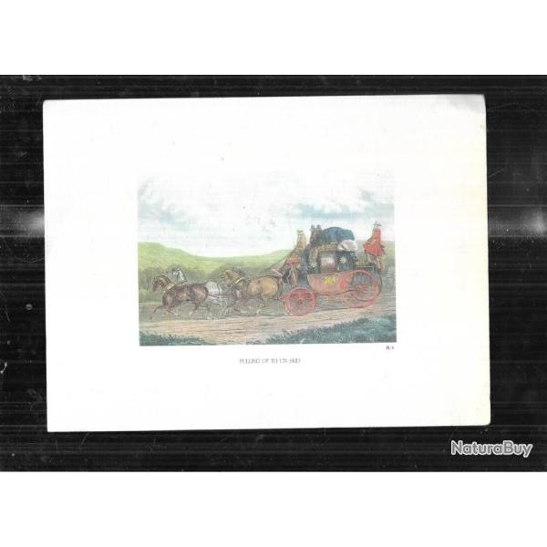 attelage 2 gravures , en anglais