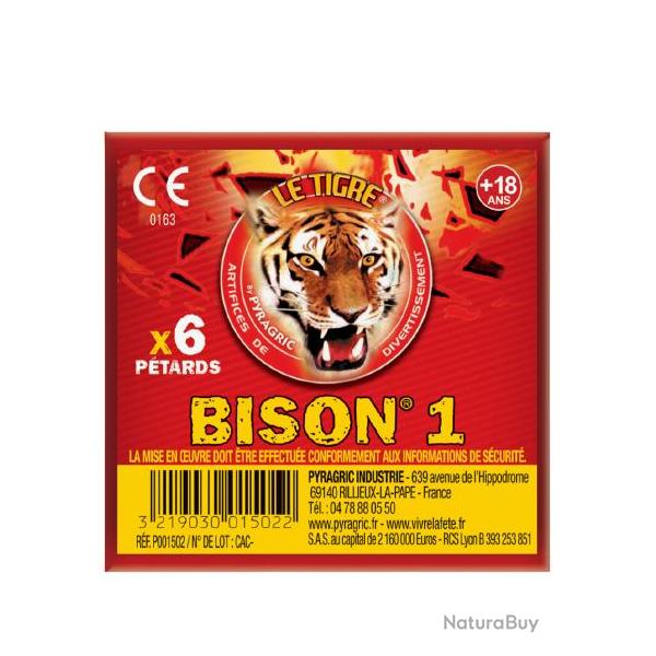 Paquet de 6 P�tard � m�che Bison 1 - Artifice