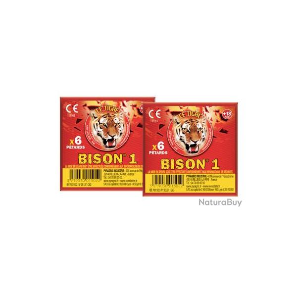 2X Paquet de 6 P�tard � m�che Bison 1 - Artifice