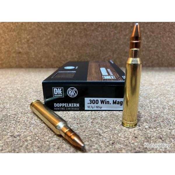 2 BOITES DE MUNITIONS RWS 300 WIN  DK  10.7 gr