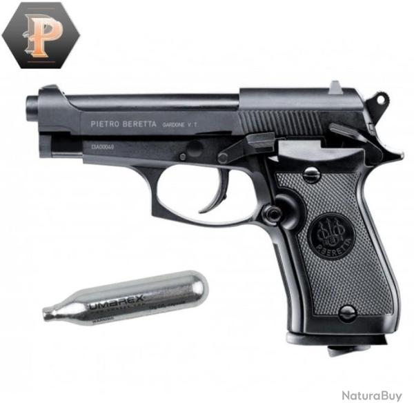 Pistolet Beretta M84 FS CO2 cal. BB/4.5 mm + capsules