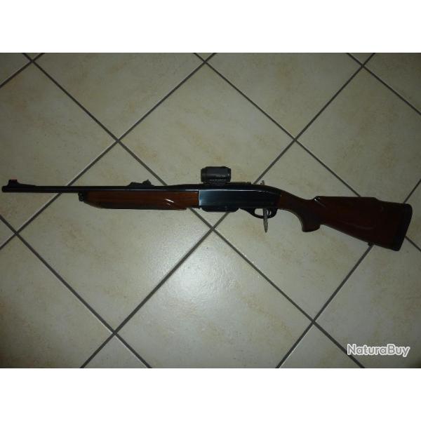 Carabine REMINGTON 750  S/A  calibre 280  VERSION BOIS ETAT NEUF AVEC OU SANS  PT ROUGE HOLOSUN