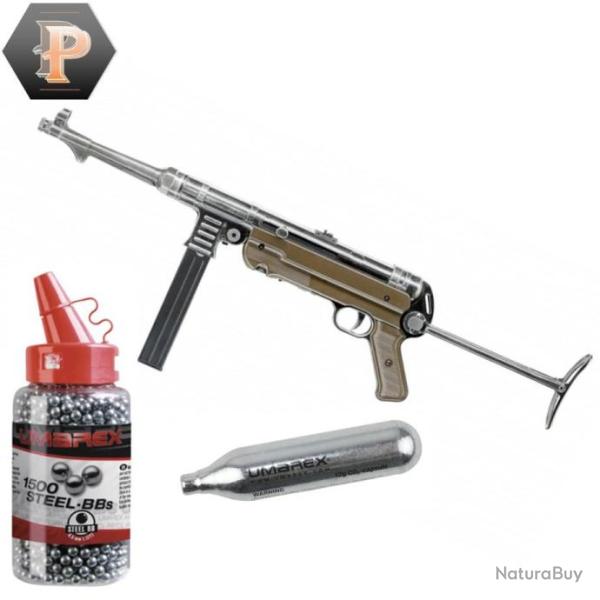 Pistolet Legends MP German legacy �dition Semi Auto CO2 cal. BB/4.5mm + 1500BB + capsules