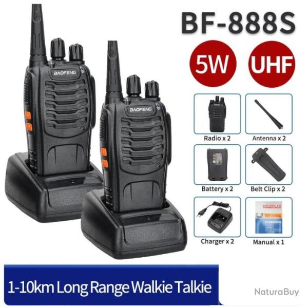 2x BAOFENG BF-888S Simplicit�, Efficacit�, LONGUE DISTANCE......