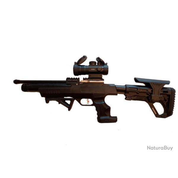 Pistolet PCP KRAL Puncher NP-01-TACTICAL + RED DOT  Cal. 5,5 mm ,19,9 joules