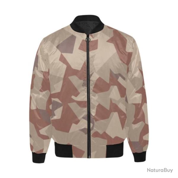 Blouson molletonn� bomber camouflage Su�dois M90 Desert