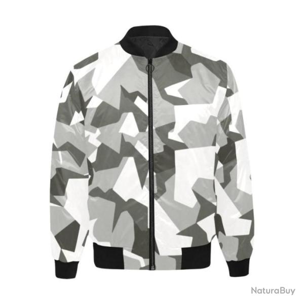Blouson molletonn� bomber camouflage Su�dois M90 Urbain