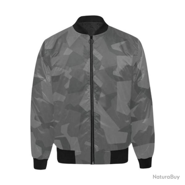 Blouson molletonn� bomber camouflage Su�dois M90 nuit light
