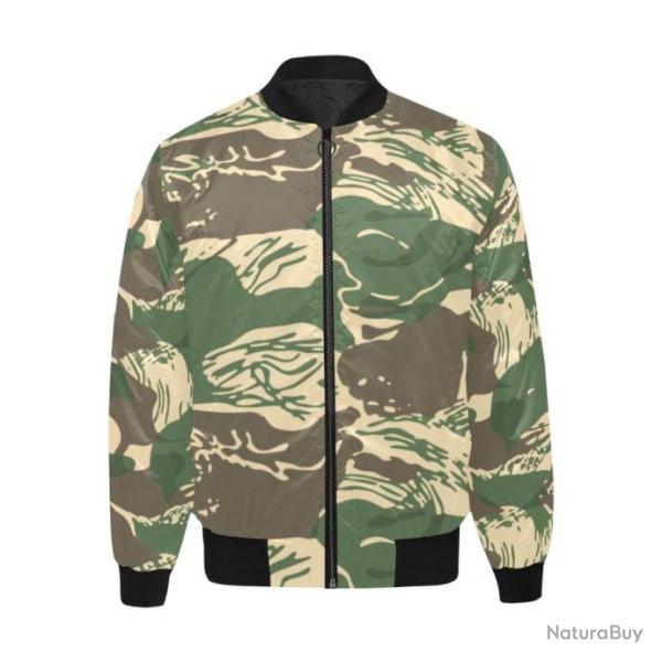 Blouson molletonn� bomber camouflage Rhodesian Brushstroke v4