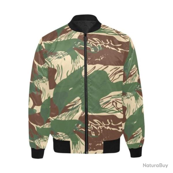 Blouson molletonn� bomber camouflage Rhodesian Brushstroke v2