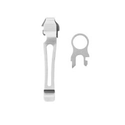 �illet + clip de poche Leatherman pour pince grande taille amovible G - Gris