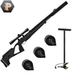 Carabine &agrave; plomb PCP Stoeger XM1 S4 Cal.4.5mm avec lunette 4X32 19.9J