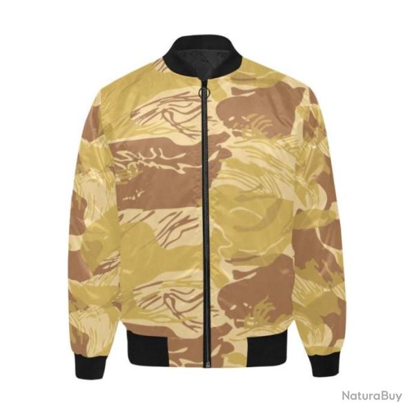 Blouson molletonn� bomber camouflage Rhodesian Brushstroke Arid