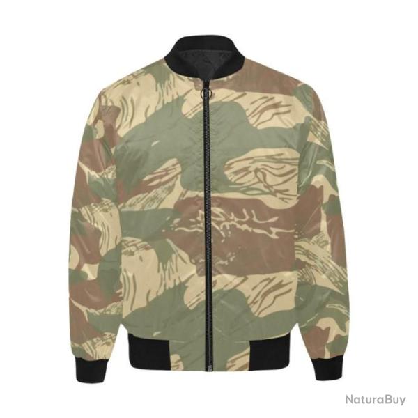 Blouson molletonn� bomber camouflage Rhodesian Brushstroke v1
