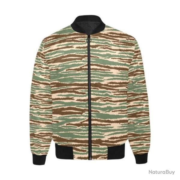 Blouson molletonn� bomber camouflage Cactus sri lanka Tigres Tamouls