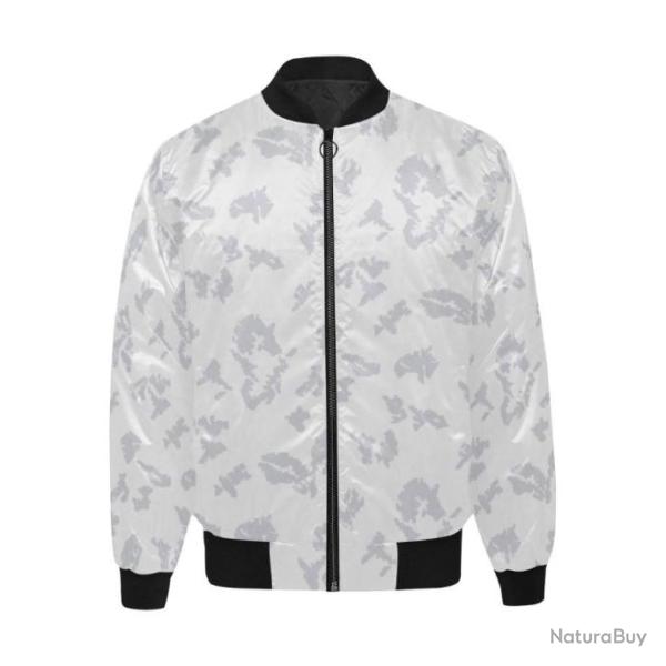 Blouson molletonn� bomber camouflage russe KLMK Berehzka Snow gris-argent