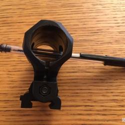 Support picatinny pour lampe tactique diametre 25.4 mm