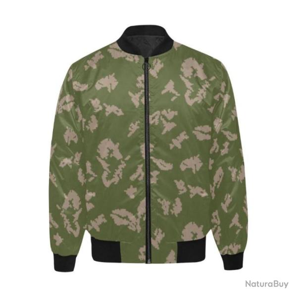 Blouson molletonn� bomber camouflage russe KLMK Berehzka vert-rose