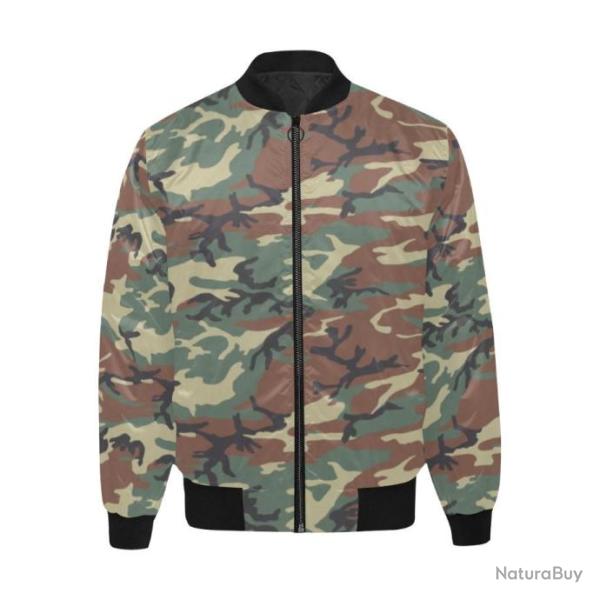 Blouson molletonn� bomber camouflage italien mimetico 90 roma