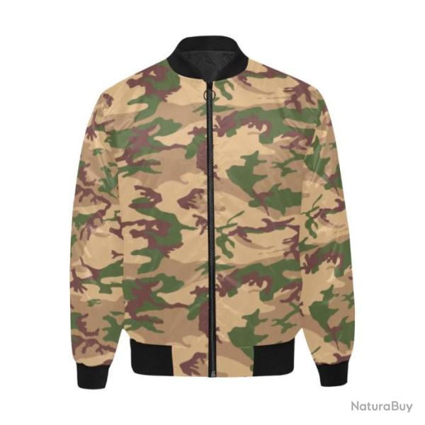 Blouson molletonn� bomber camouflage italien Mimetico deserto