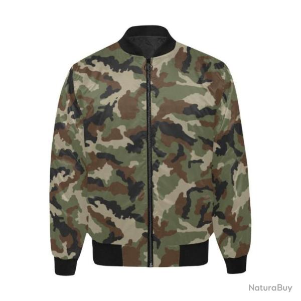 Blouson molletonn� bomber camouflage irlandais DPM woodland