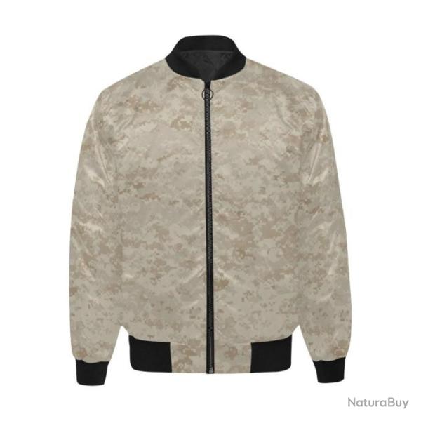 Blouson molletonn� bomber camouflage US MRPT desert digital
