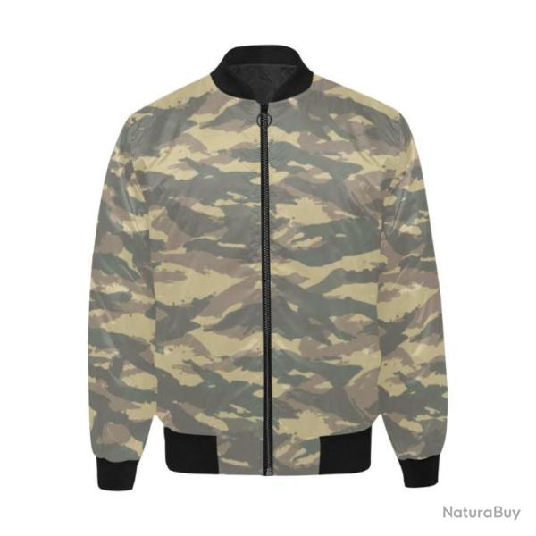 Blouson molletonn� bomber camouflage fran�ais l�zard v2