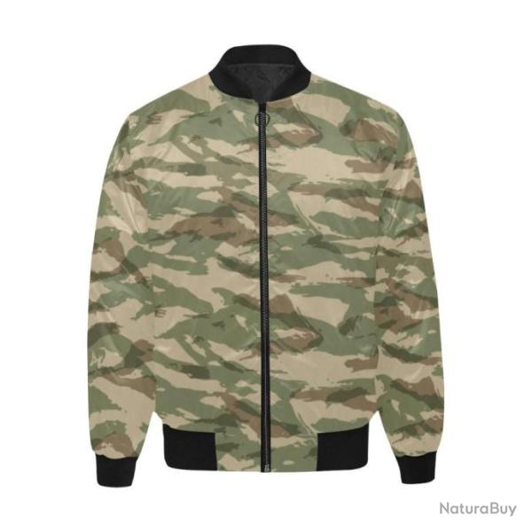 Blouson molletonn� bomber camouflage fran�ais l�zard v4