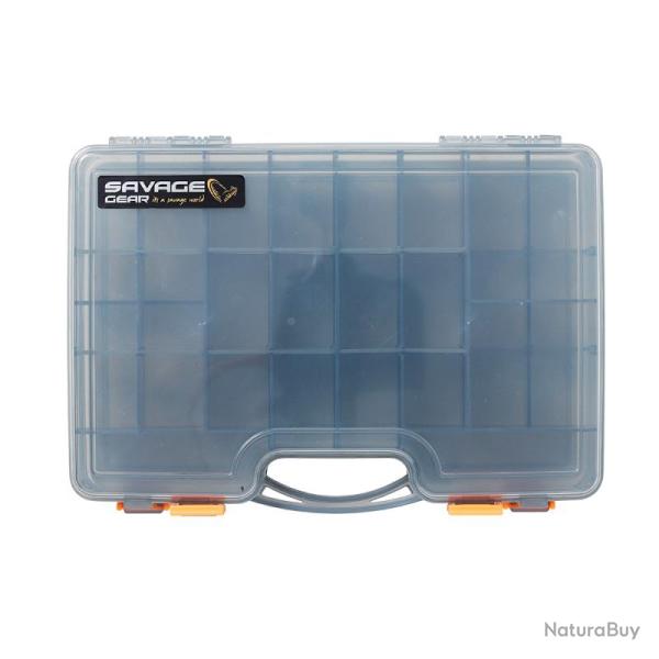 Boite de Rangement Savage Gear Lurebox 2 Sided Smoke 29.5 x 20.5 x 6.2cm Large