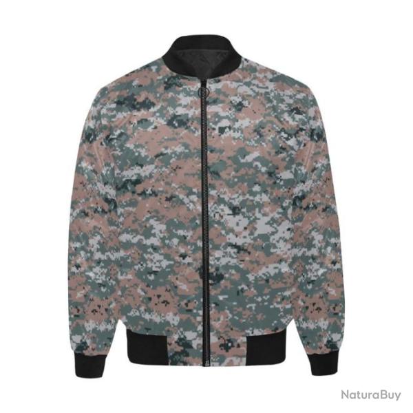 Blouson molletonn� bomber camouflage arm�nien digital CDPT clone