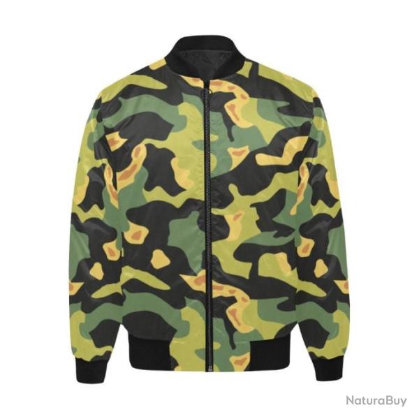 Blouson molletonn� bomber camouflage tch�coslovaque MLOK
