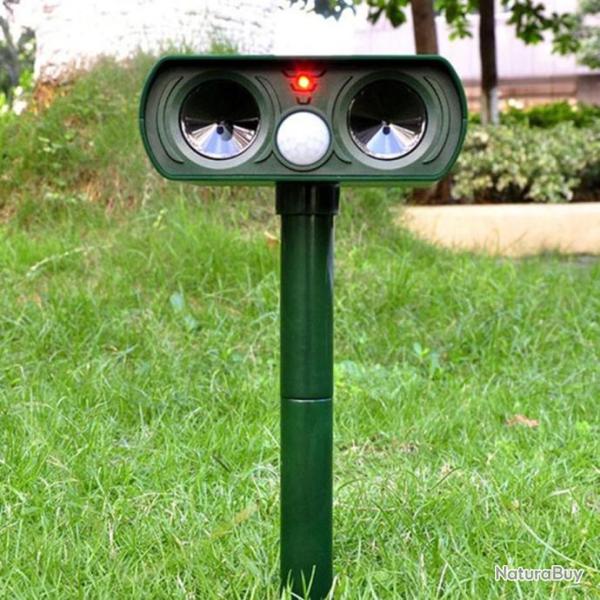 R�PULSIF SOLAIRE ULTRASONIQUE ANTI RONGEUR TAUPE SOURIS CAMPAGNOL RAT ANIMAUX