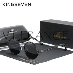 KINGSEVEN Lunettes Soleil Polarisee Steampunk-Black/Gray 20260729082519