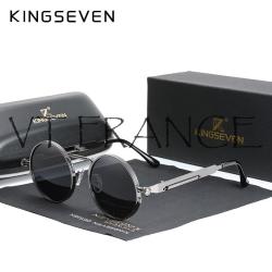 KINGSEVEN Lunettes Soleil Polarisee Steampunk-Gun/Gray 20260729082519