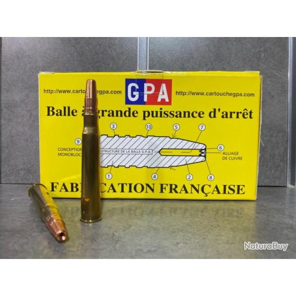 Cartouches SOLOGNE GPA Calibre 8x65 RS 196 gr (boite de 20)
