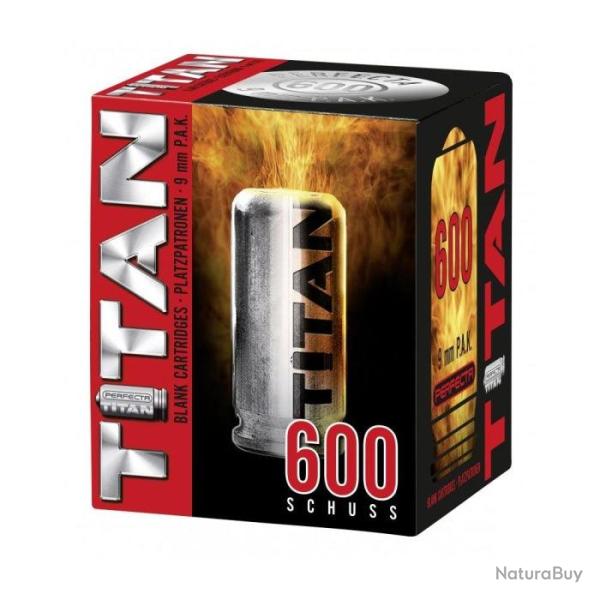 Balles � blanc Titan Perfecta - Cal. 9 mm PAK 50 - 600