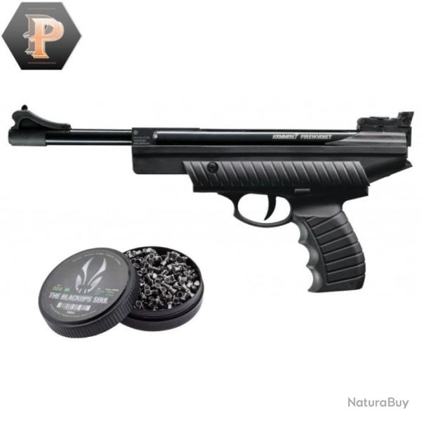 Pistolet Hammerli Firehornet cal. 4.5mm + plombs