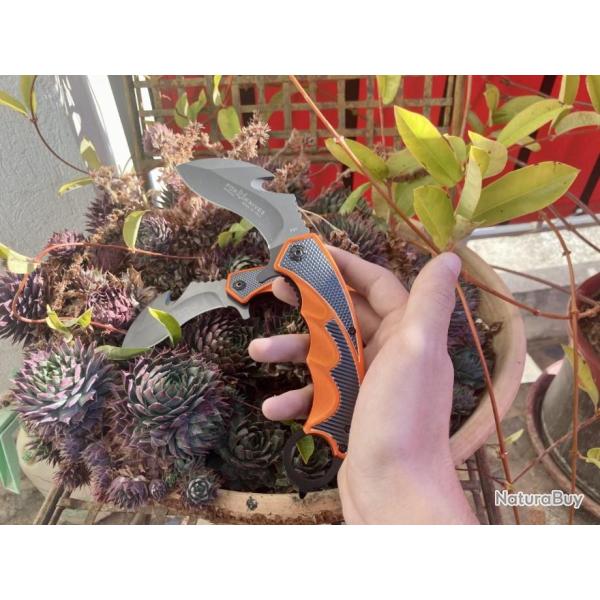 Couteau karambit pliant tactique combat survie #0119