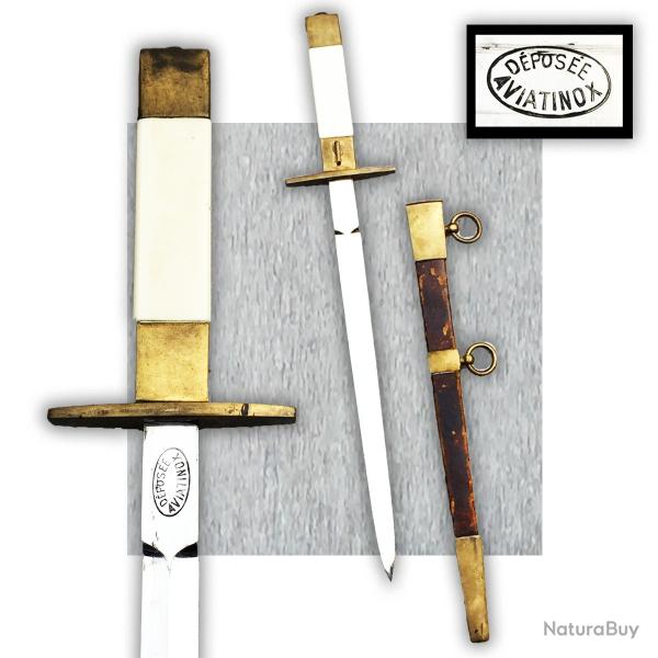 SUPERBE DAGUE DE L'ARMEE DE L'AIR FRANCAISE MODELE 1934 D�POS�E AVIATINOX ANN�ES 1940 ORIGINAL